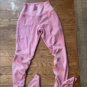 Alo goddess leggings pink xs like new!